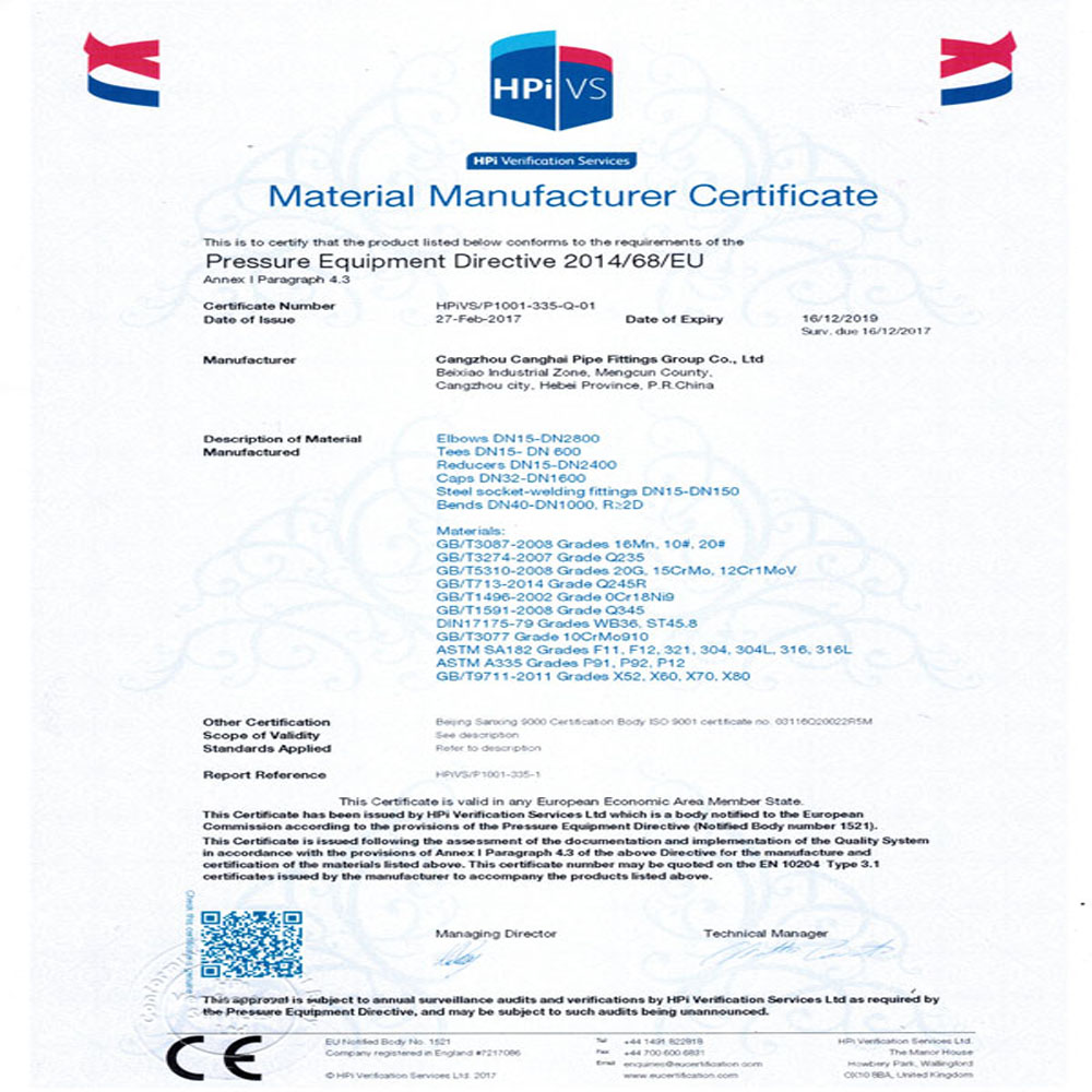 Hebei Wanrui Pipe Fitting Co.,Ltd